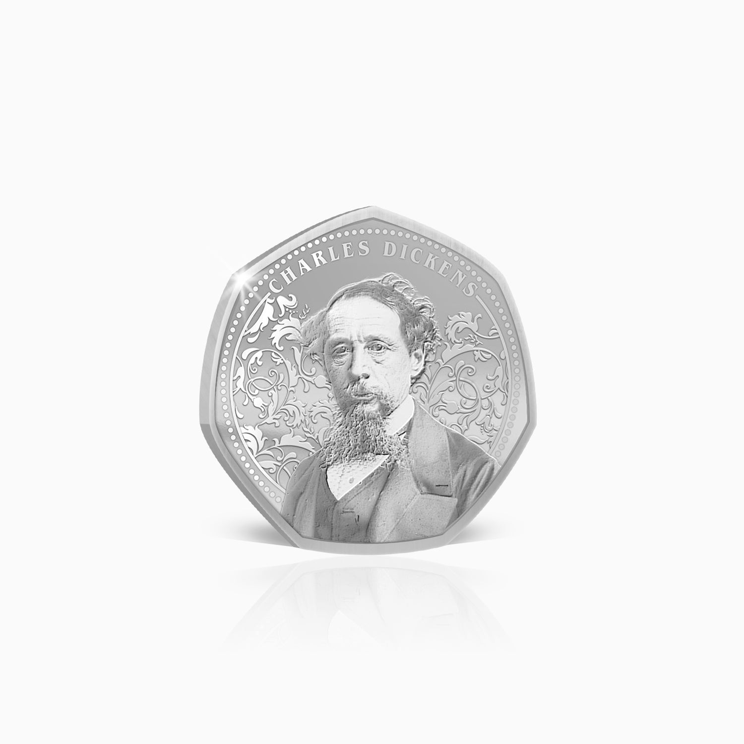 Greatest Britons Charles Dickens Silver Plated BU Commemorative