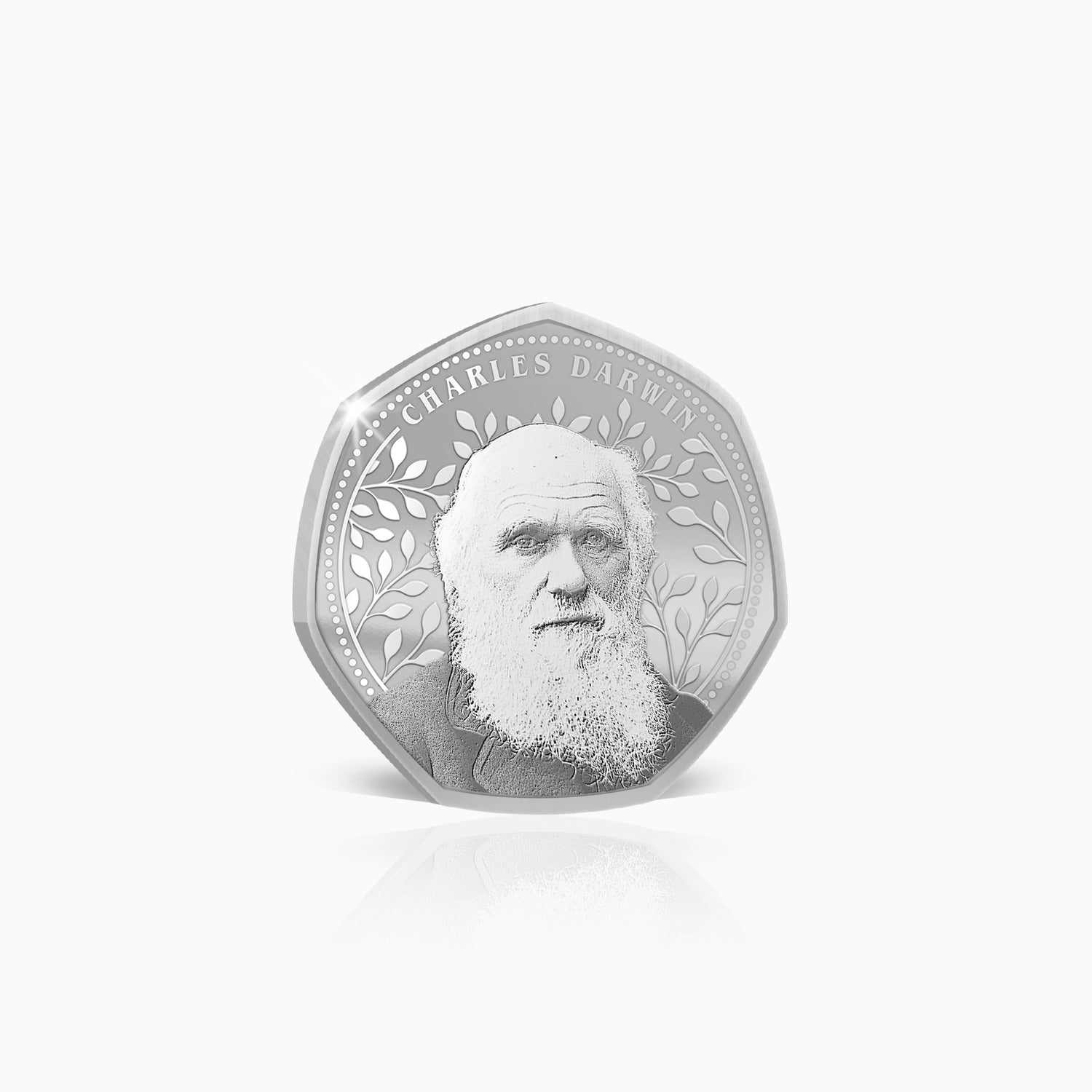 Greatest Britons Charles Darwin Silver Plated BU Commemorative
