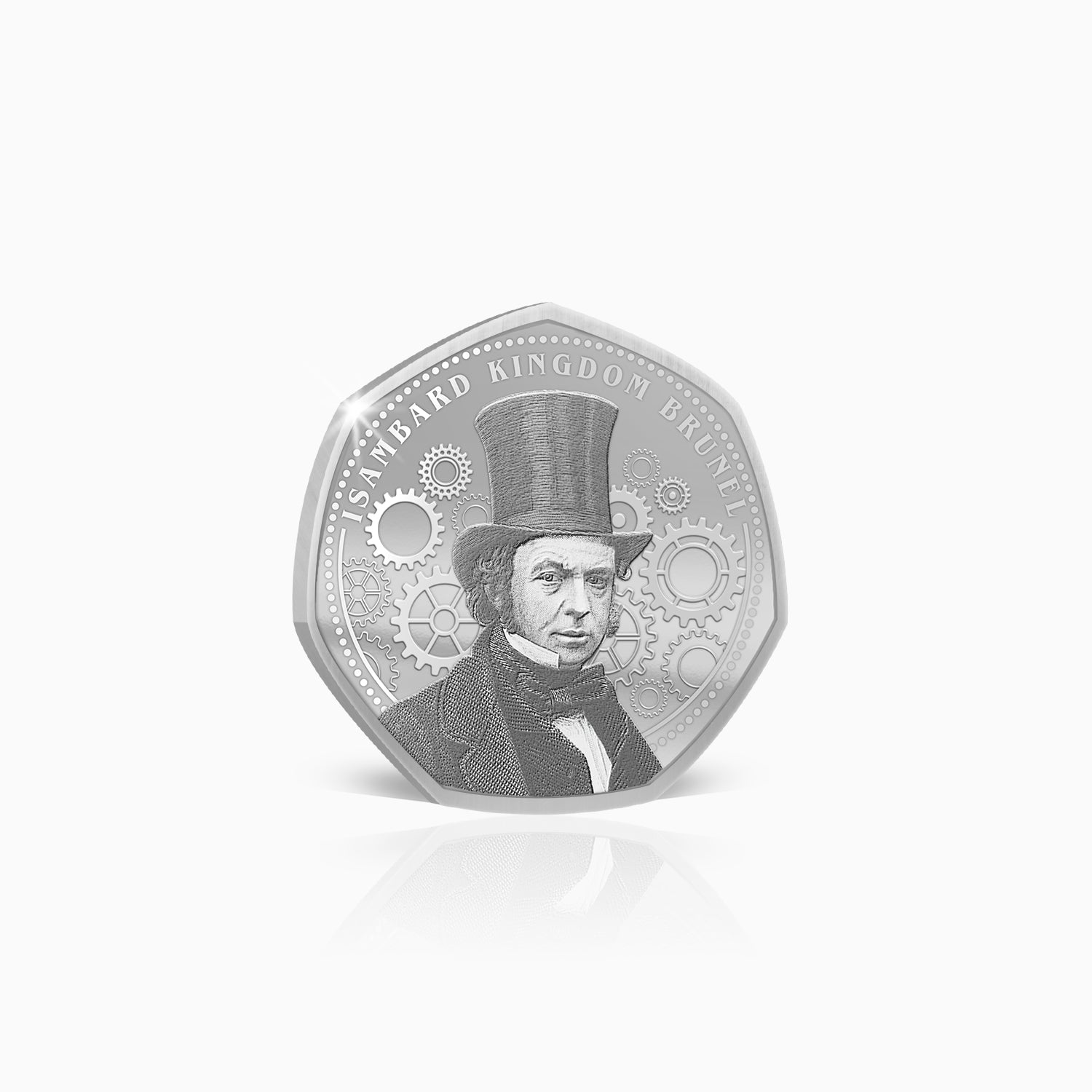 Greatest Britons Isambard Kingdom Brunel Silver Plated BU Commemorative