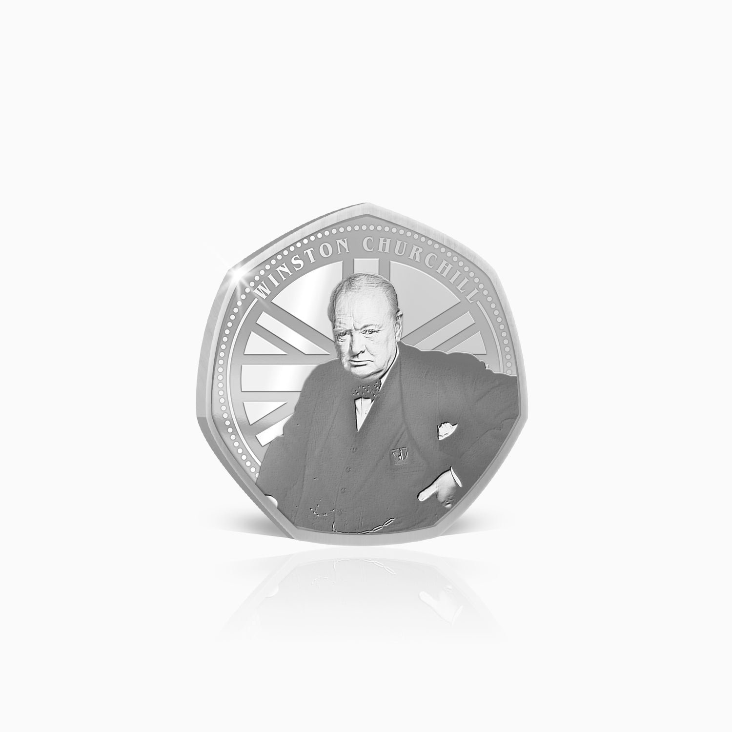 Greatest Britons Winston Churchill Silver Plated BU Commemorative