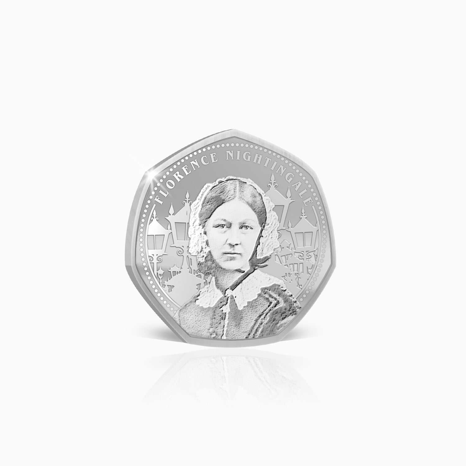 Greatest Britons Florence Nightingale Silver Plated BU Commemorative