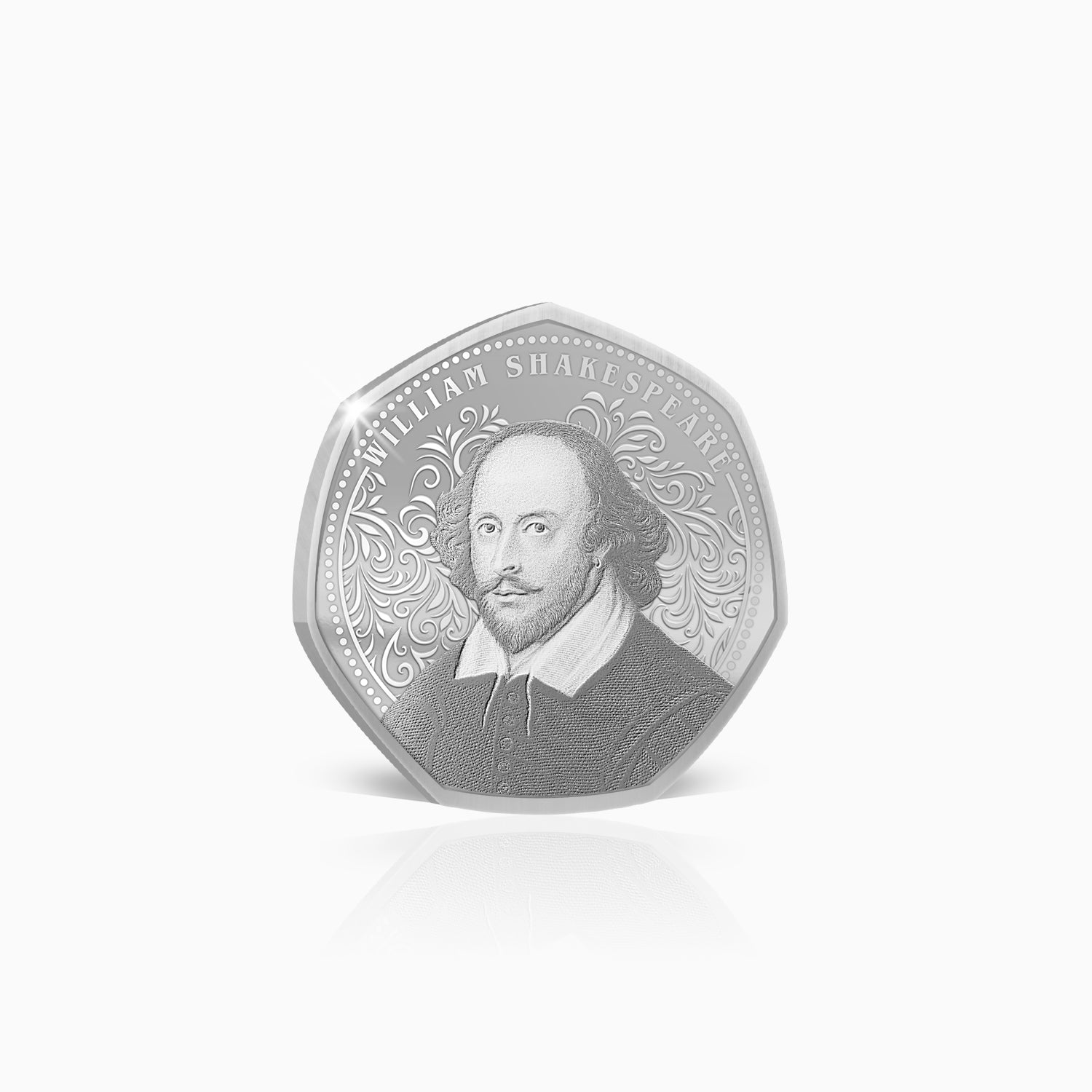 Greatest Britons William Shakespeare Silver Plated BU Commemorative