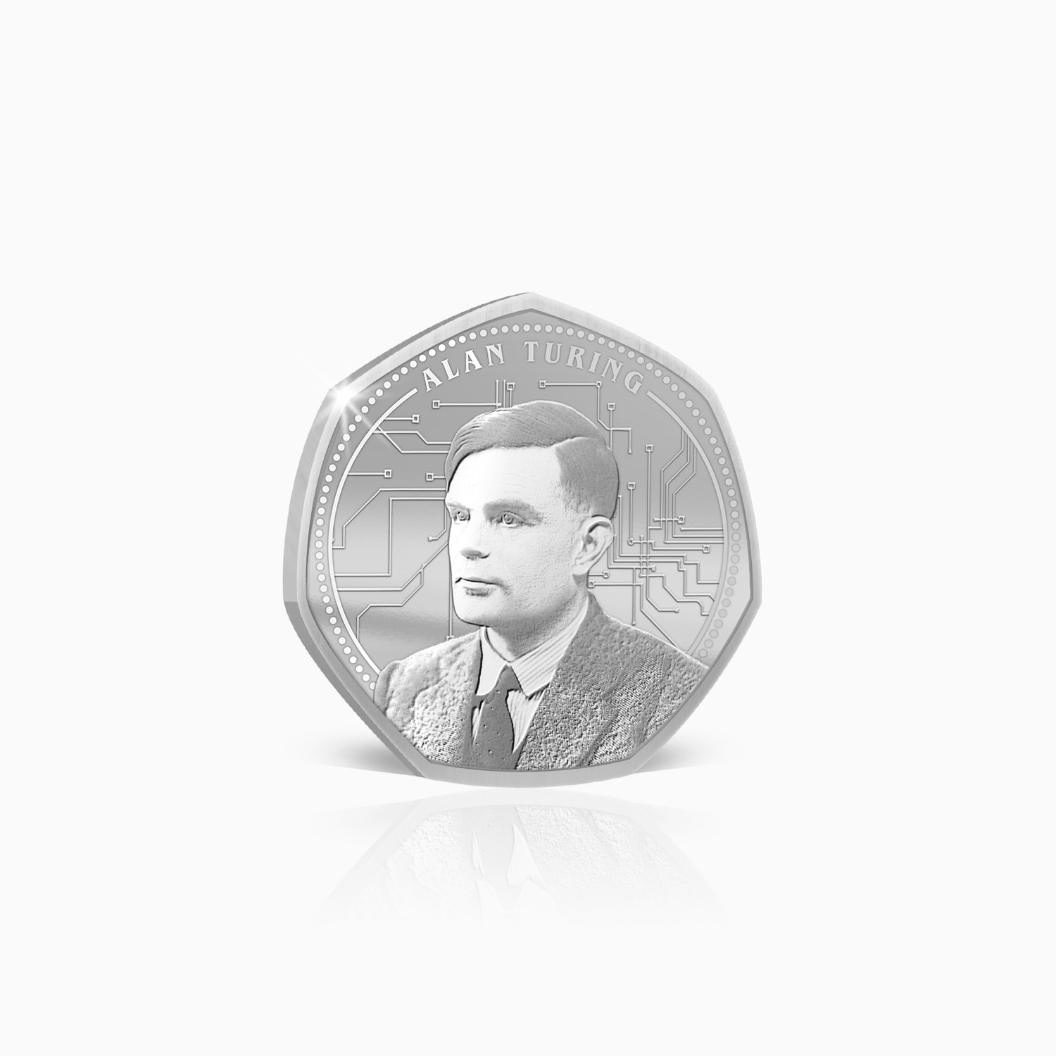 Greatest Britons Alan Turing Silver Plated BU Commemorative