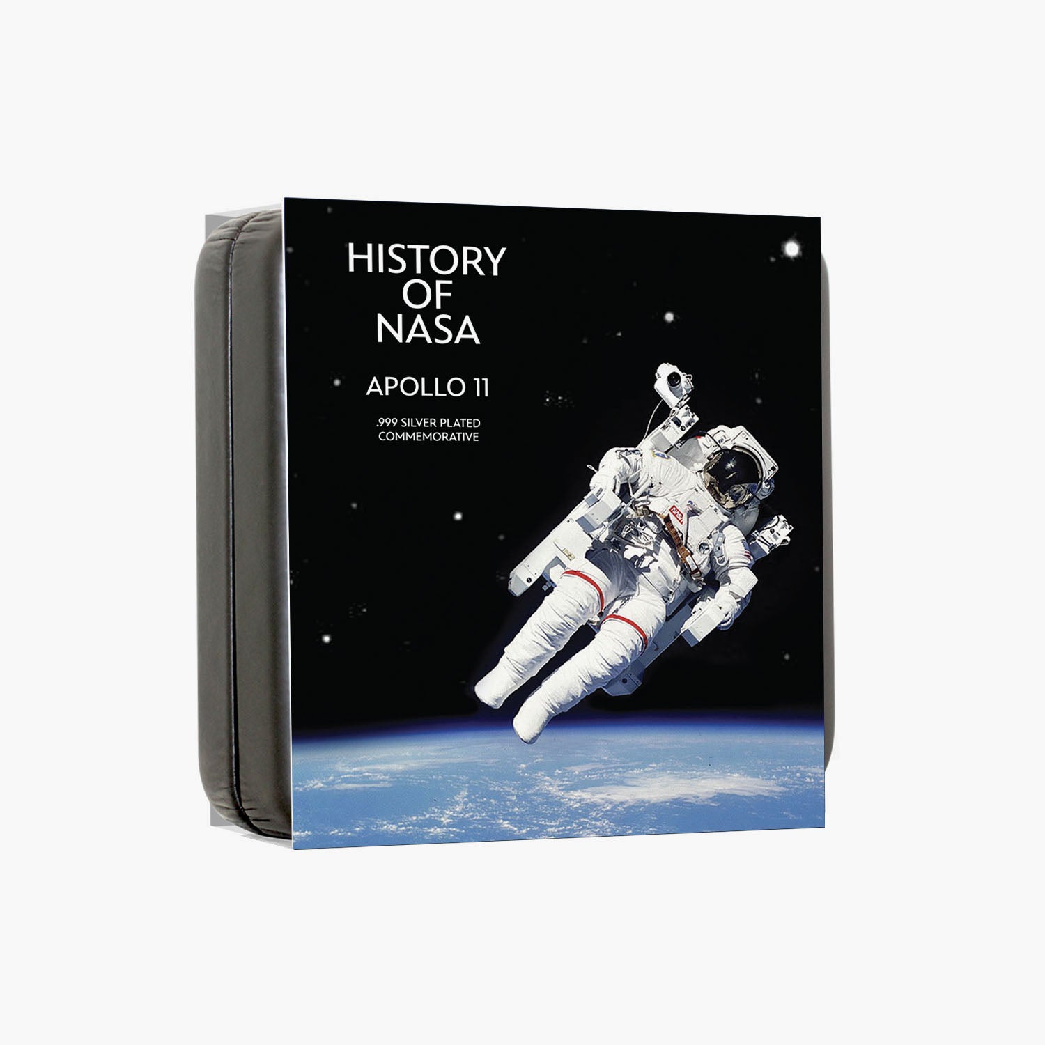 Pièce plaquée argent NASA 2023 Apollo 11 de 50 mm