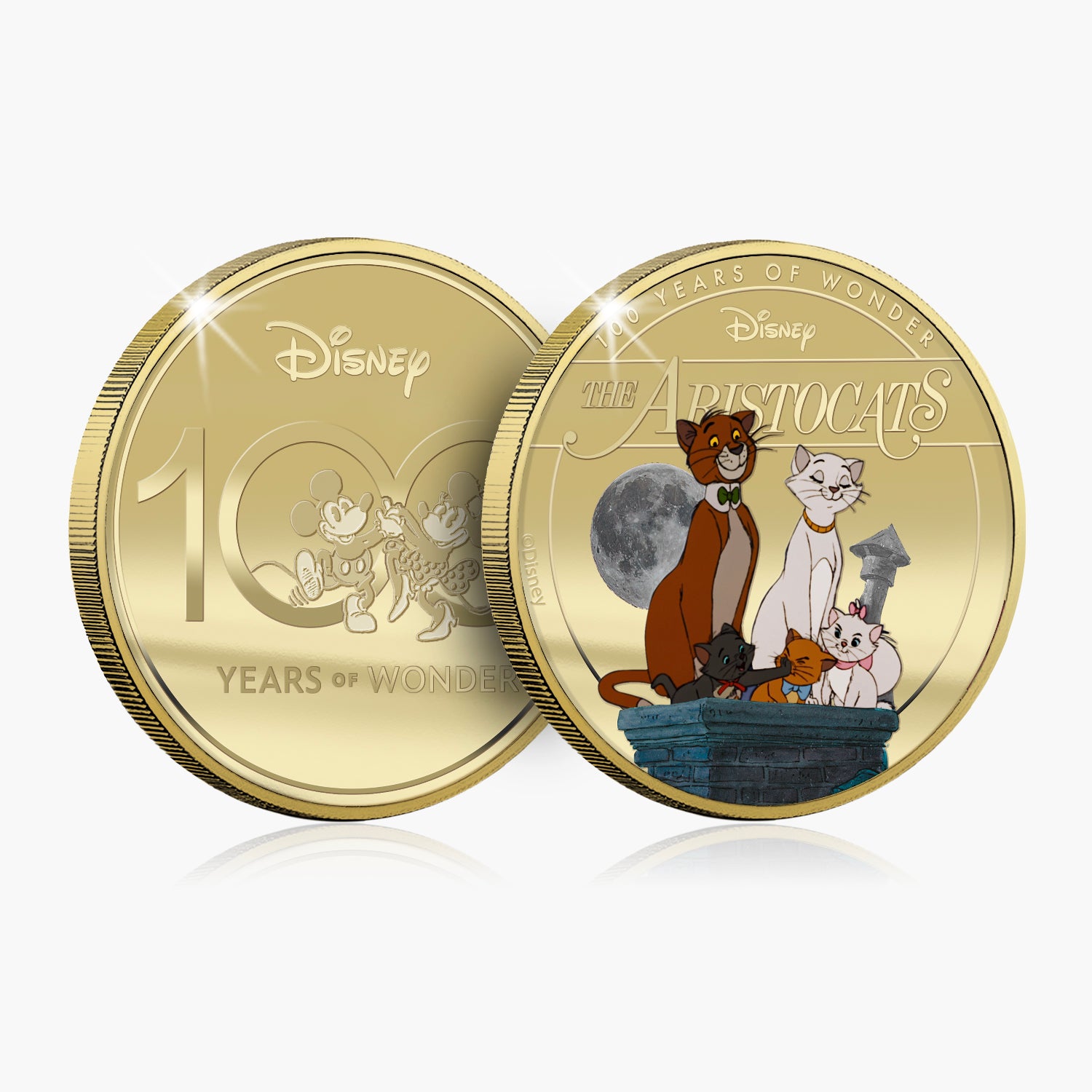 D100 Disney Aristocats Gold Plated Commemorative