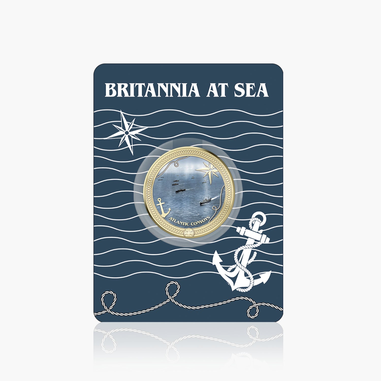 Britannia at Sea Atlantic Convoys Gold Plated BU Commemorative