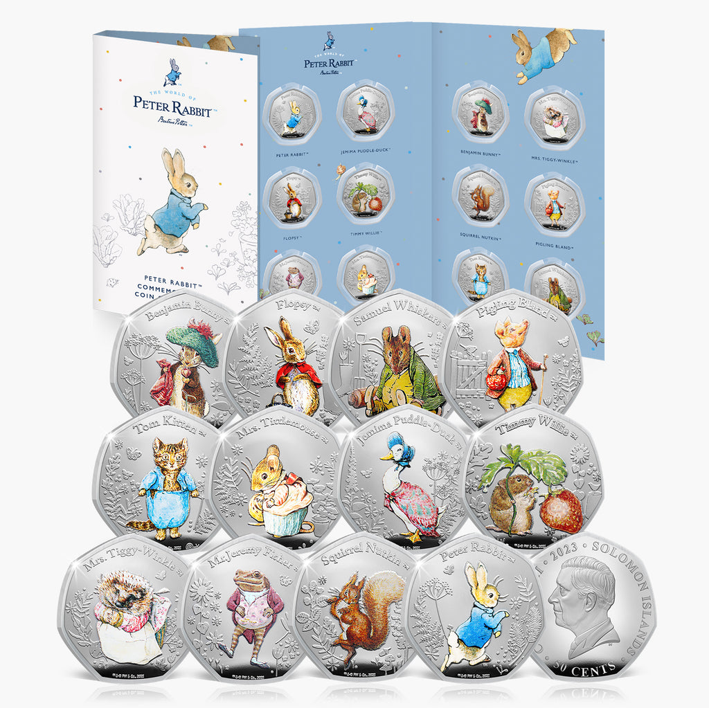 The World of Peter Rabbit 2023 Complete Coin Collection