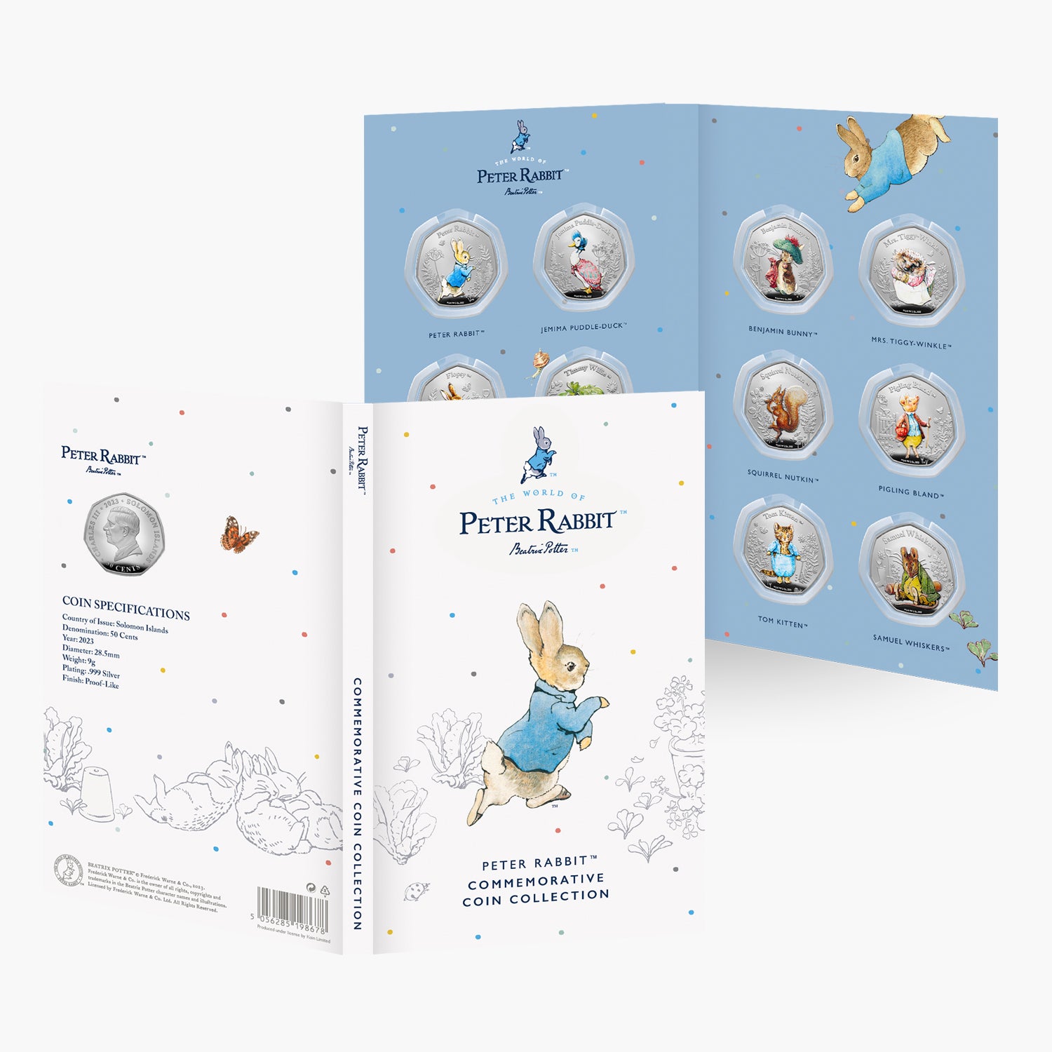 The World of Peter Rabbit 2023 Complete Coin Collection