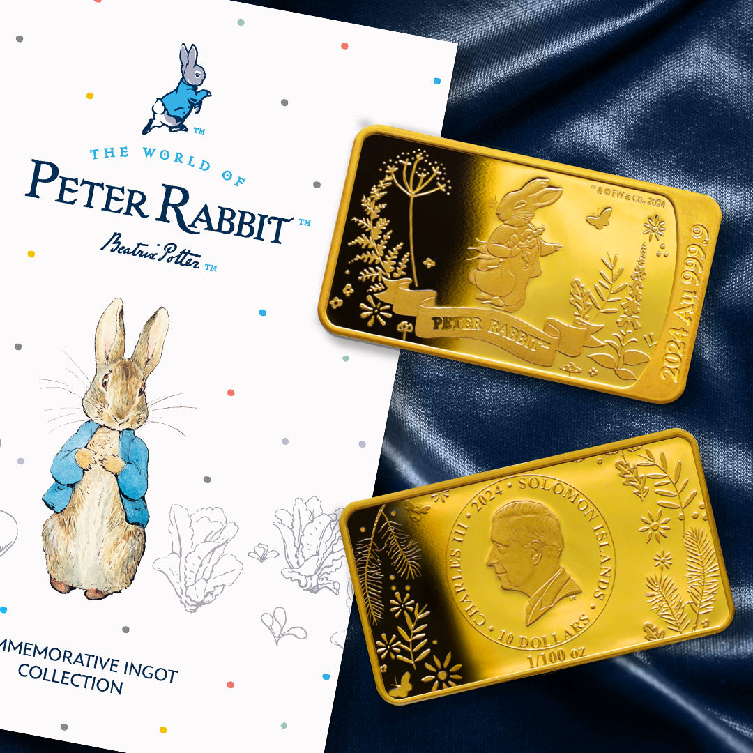 The World of Peter Rabbit Solid Gold Coin Bar Collection
