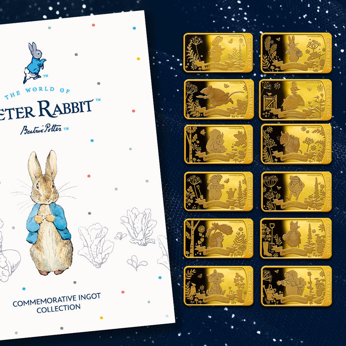 The World of Peter Rabbit Solid Gold Coin Bar Collection
