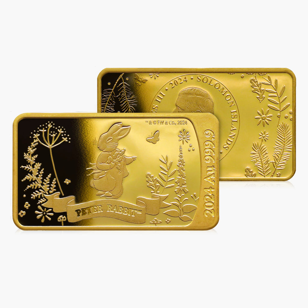 The World of Peter Rabbit Solid Gold Coin Bar Collection