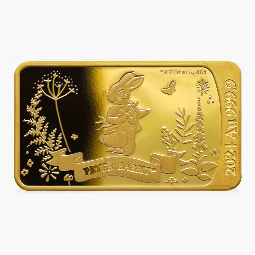 The World of Peter Rabbit Solid Gold Coin Bar Collection