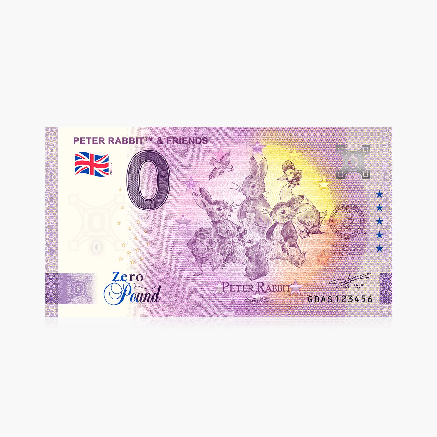 The World of Peter Rabbit and Friends £0 Banknote