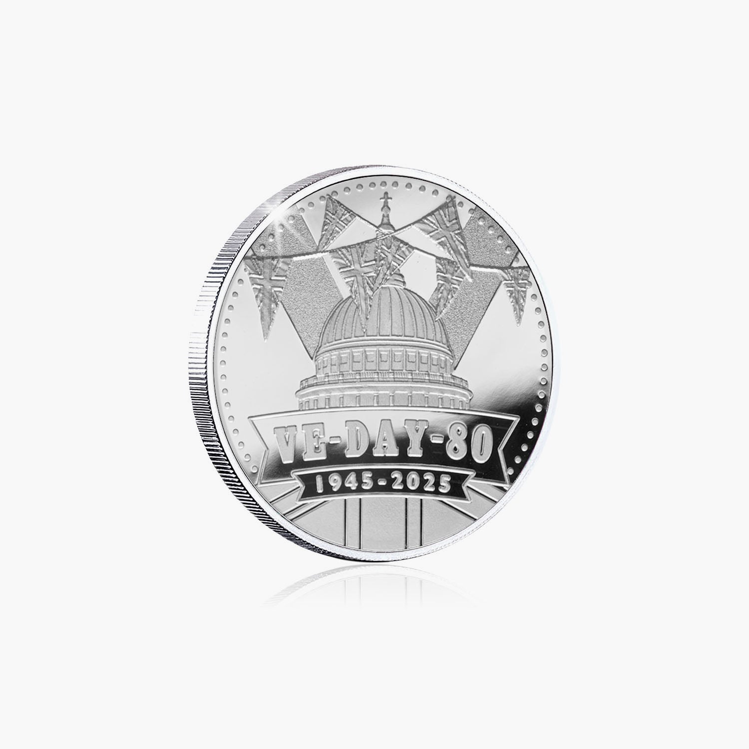 VE Day 80th Anniversary 2025 Silver Plated Coin