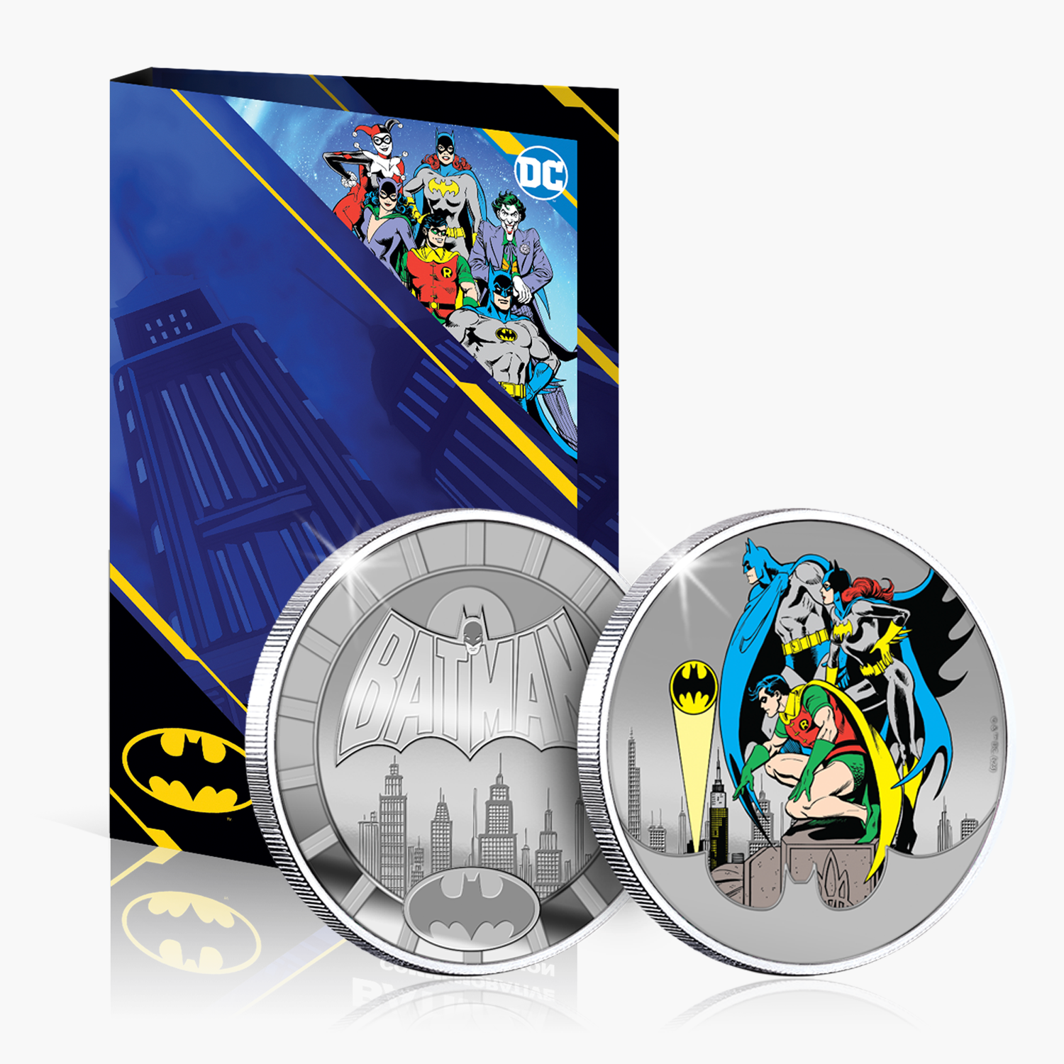 La collection officielle Batman plaqué argent .999 de DC Comics