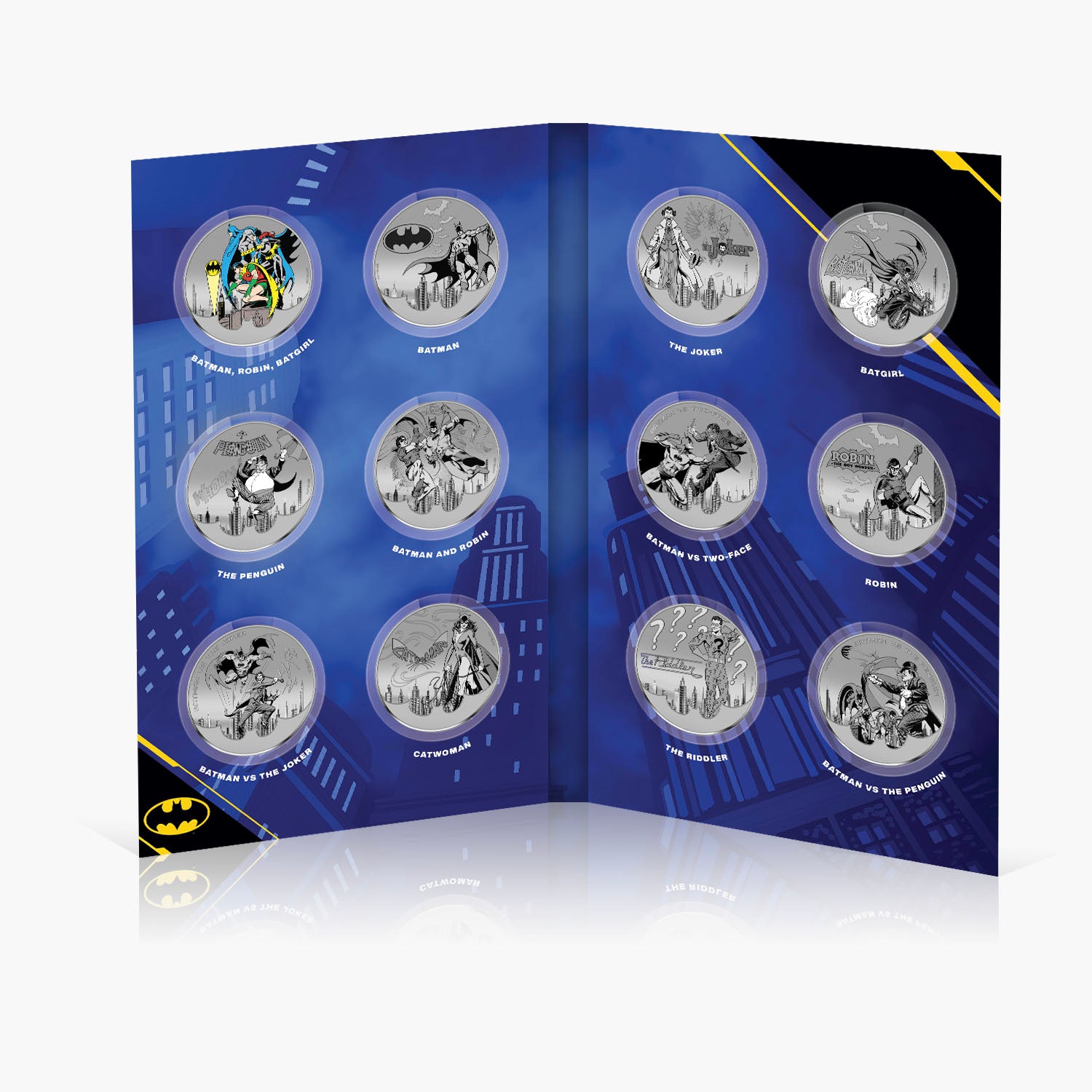 DC Comics .999 Silver Plated Batman Collection