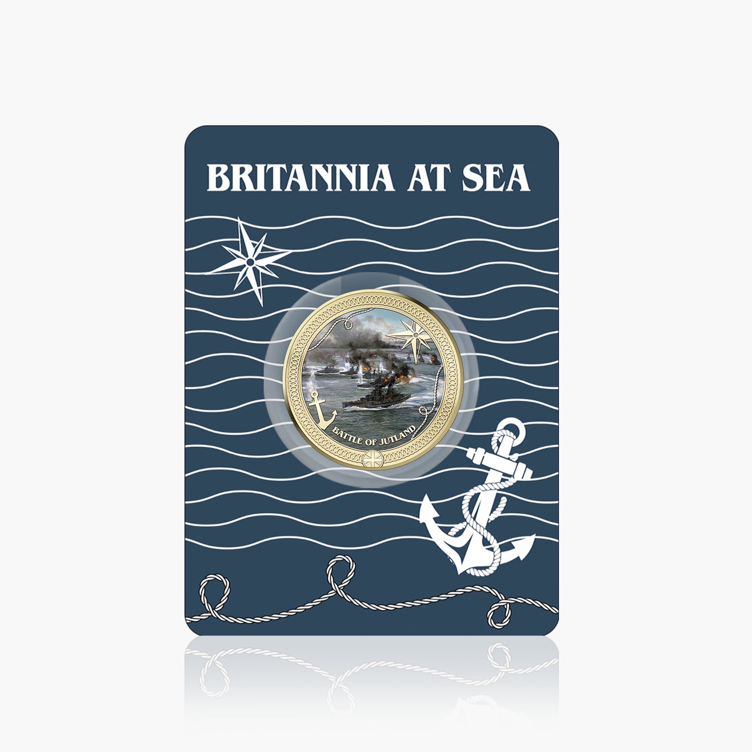 Britannia at Sea Battle of Jutland Gold Plated BU Commemorative