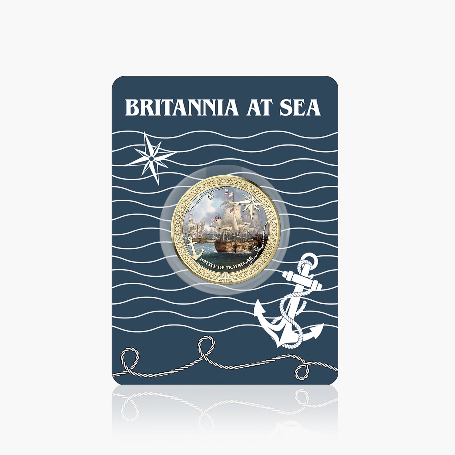 Britannia at Sea Battle of Trafalgar Gold Plated BU Commemorative
