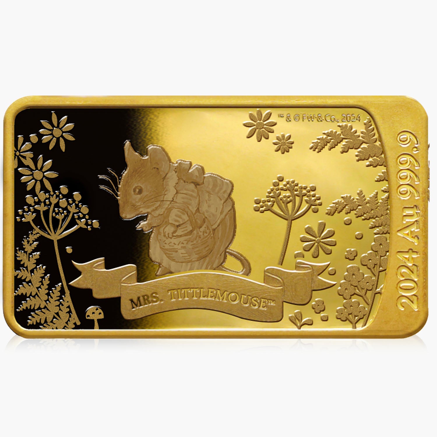 Mrs Tittlemouse 2024 Solid Gold Bar Coin