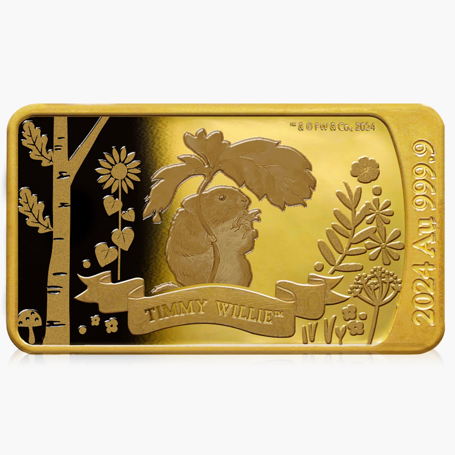 Timmy Willie 2024 Solid Gold Bar Coin