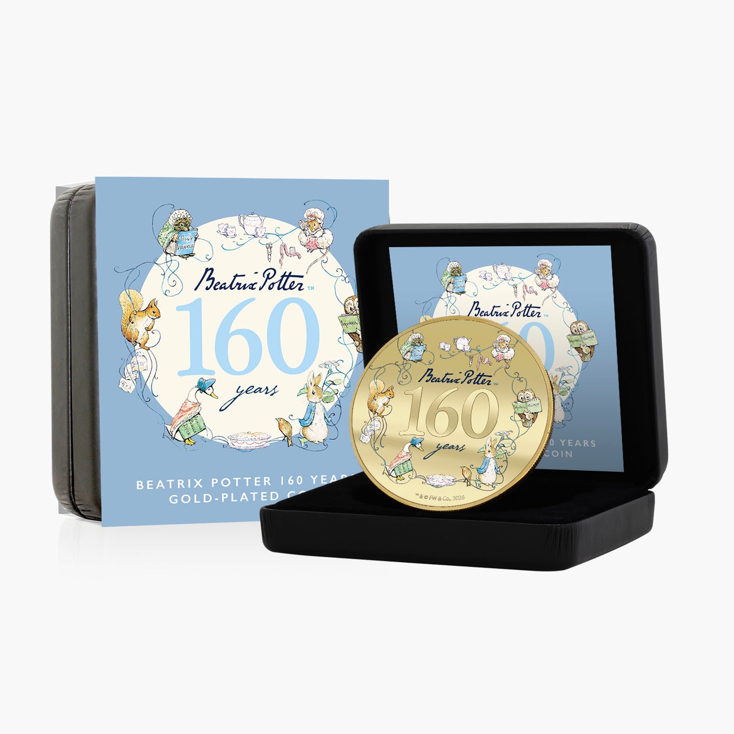 Breatrix Potter 160th Anniversary 50mm Gold-Plated Coin Luxe Edition