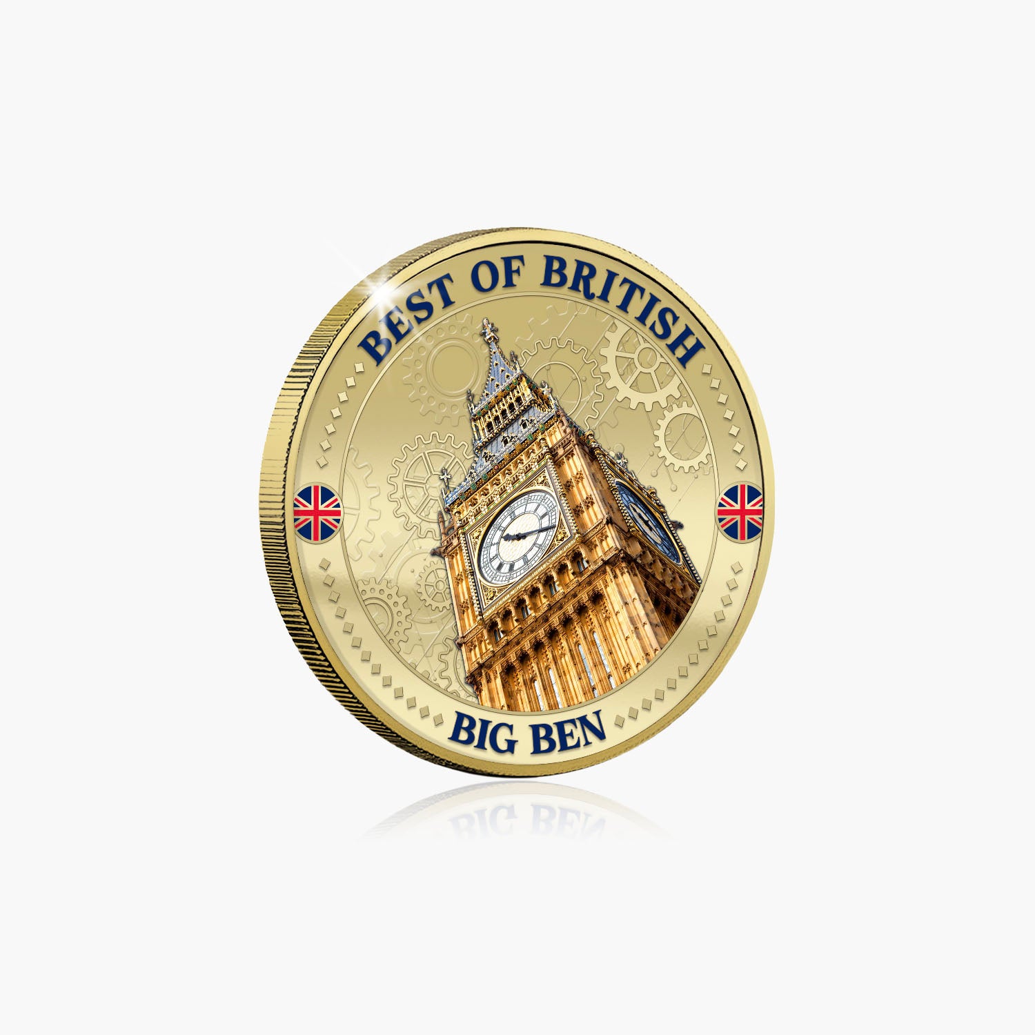 Best of British - Big Ben 50mm Gold Plated Commemorative