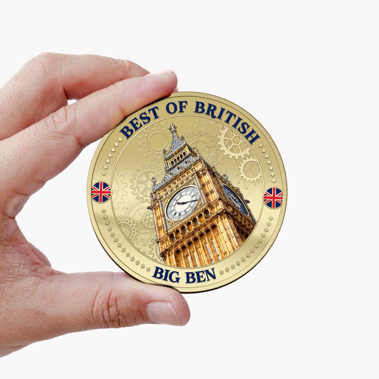 Best of British - Big Ben 50mm Gold Plated Commemorative