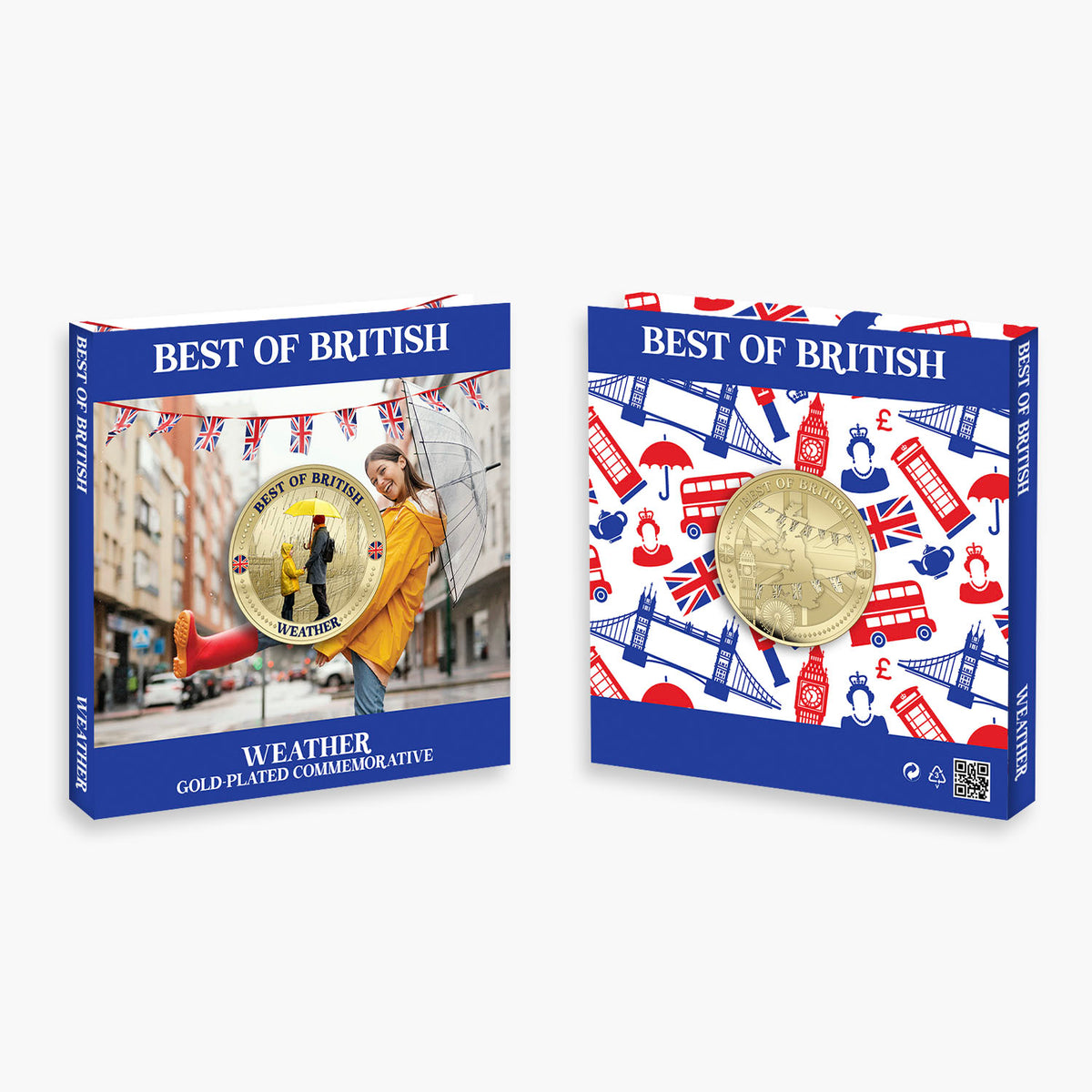 Best of British Weather 50mm Gold Plated Commemorative
