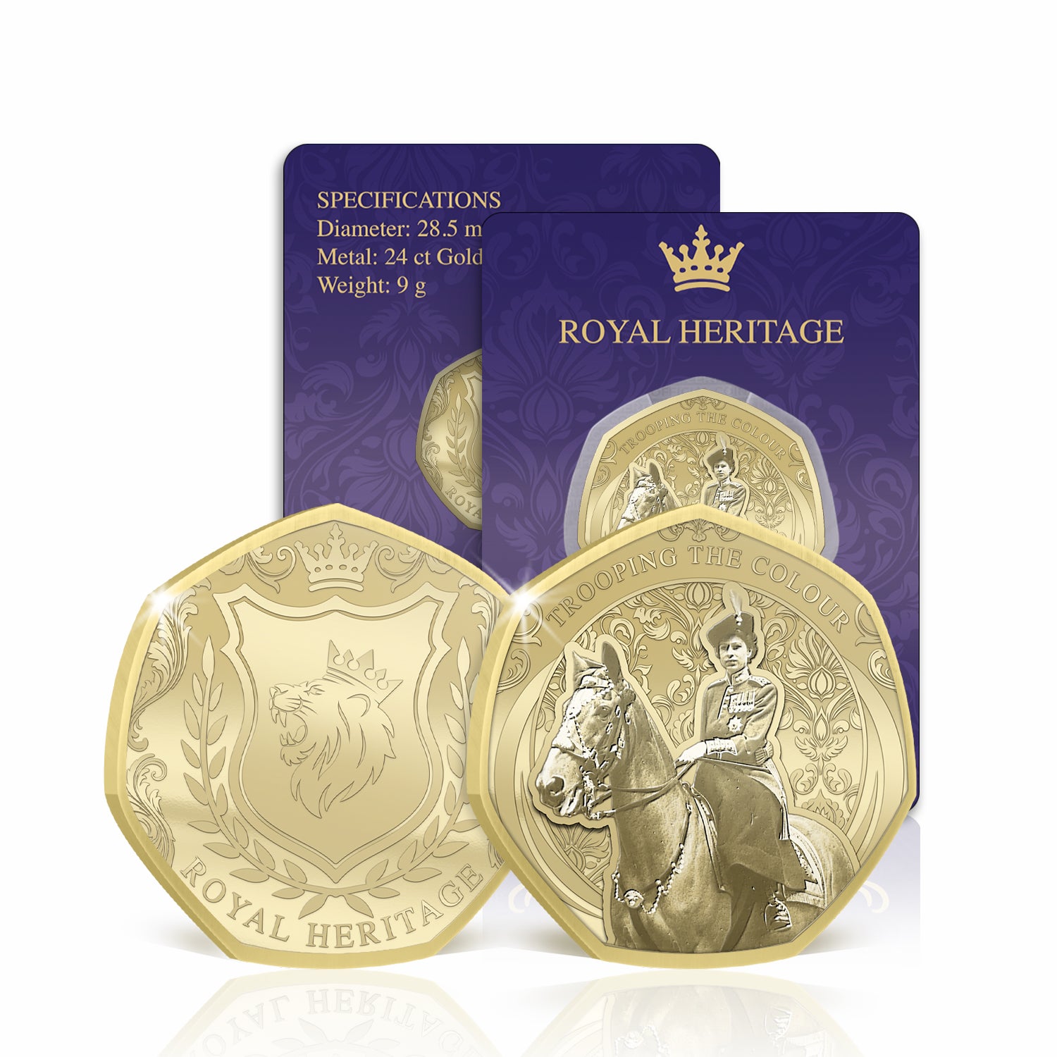 Royal Heritage Trooping the Colour Gold Plated BU Commemorative