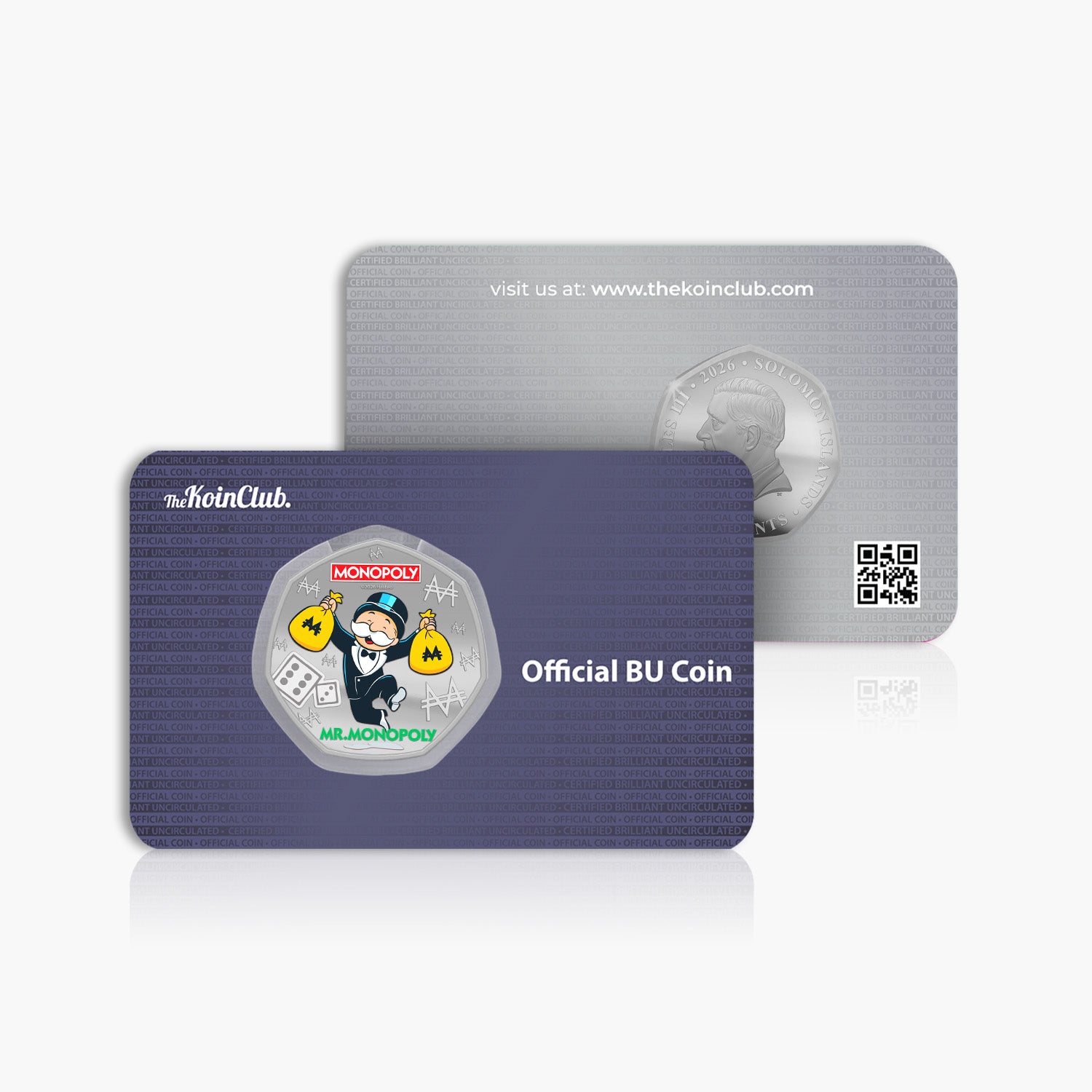 Legends of the Board - Mr Monopoly 2026 Silver Plated BU Coin