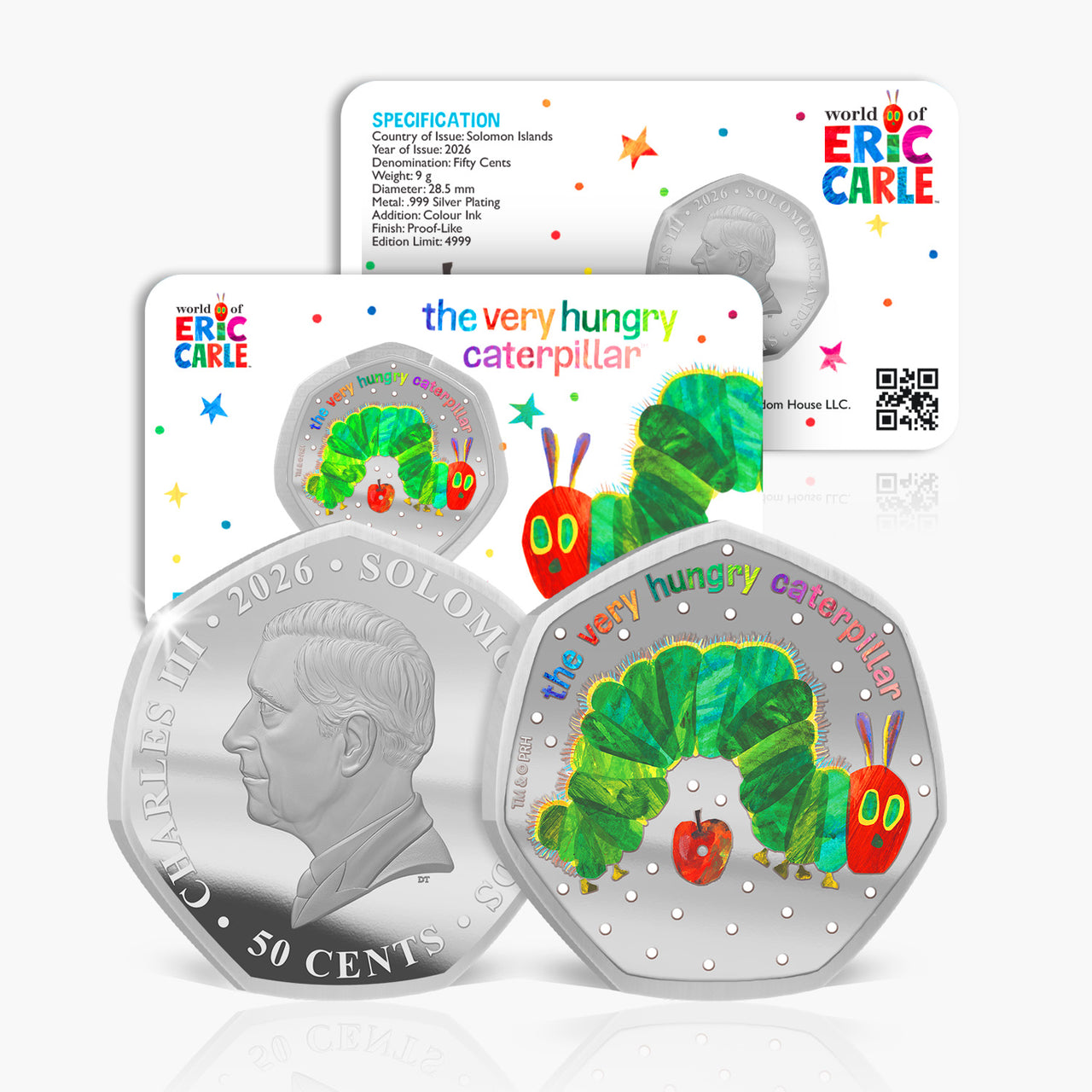 The Very Hungry Caterpillar™ 2026 Silver Plated BU Coin