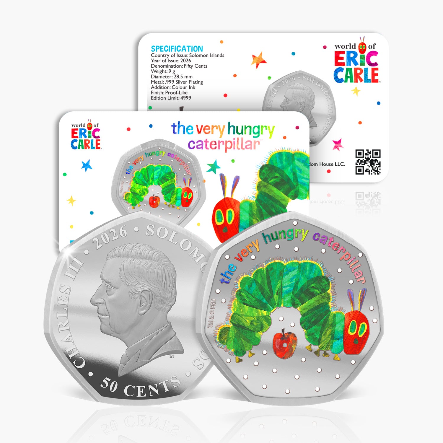 The Very Hungry Caterpillar™ 2026 Silver Plated BU Coin