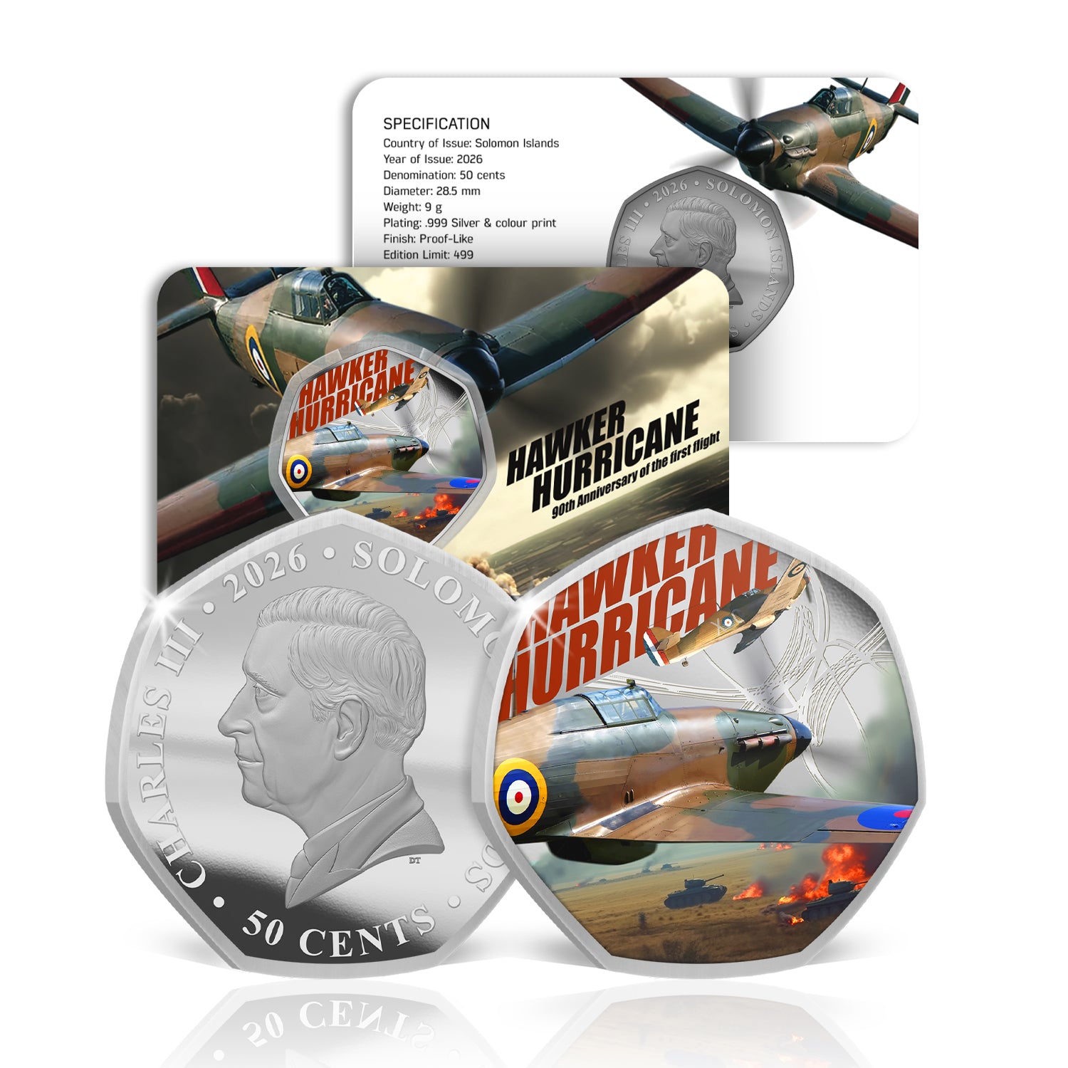 Hawker Hurricane 90th Anniversary 2026 Silver Plated BU Coin