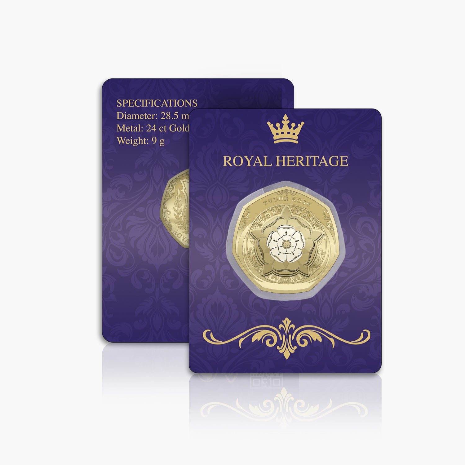 Royal Heritage Tudor Rose Gold Plated BU Commemorative
