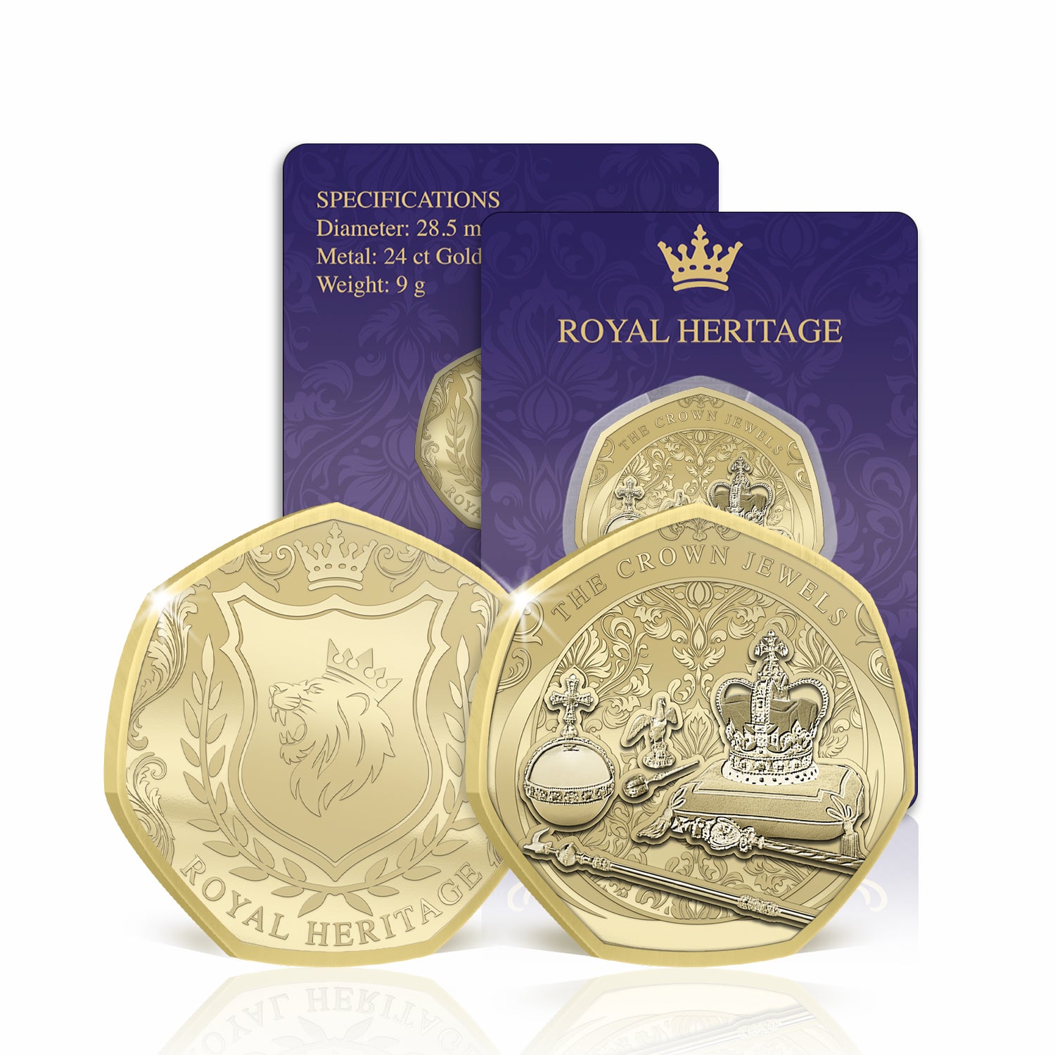 Royal Heritage Crown Jewels Gold Plated BU Commemorative