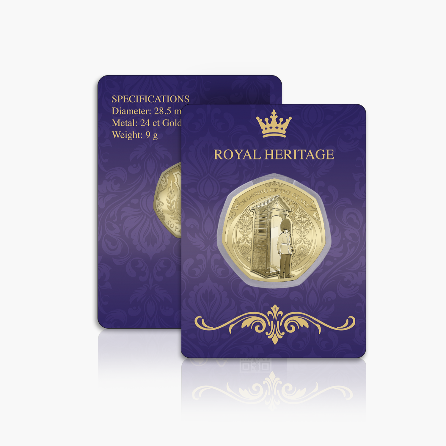 Royal Heritage Changing of the Guard Gold Plated BU Commemorative