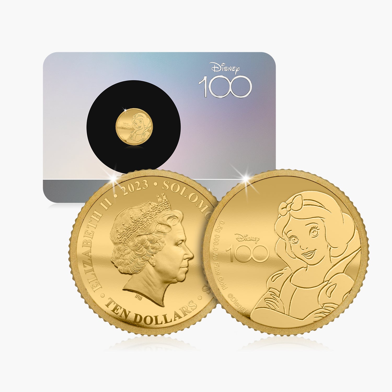 Disney 100th Anniversary Snow White Solid Gold Coin