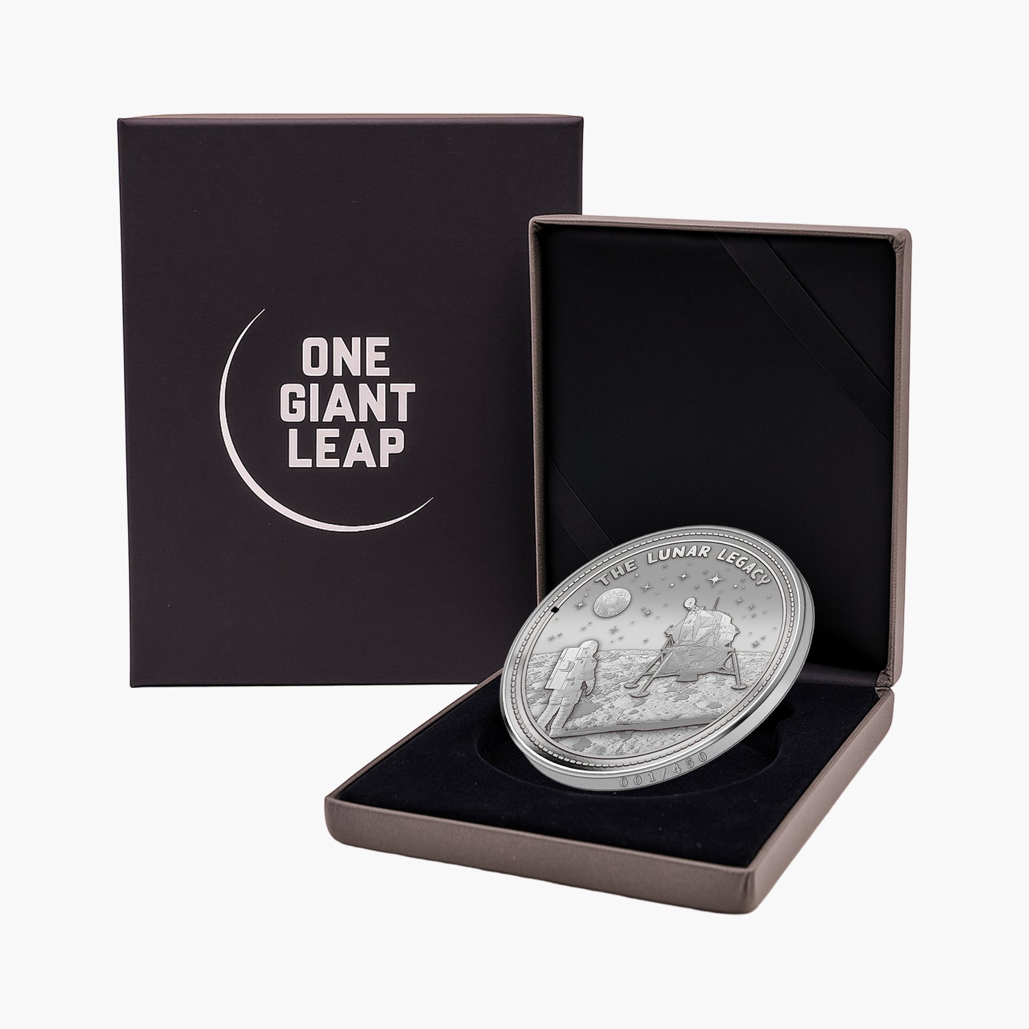 One Giant Leap â€“ The Lunar Legacy Supersize 75mm Antique Finish Medal