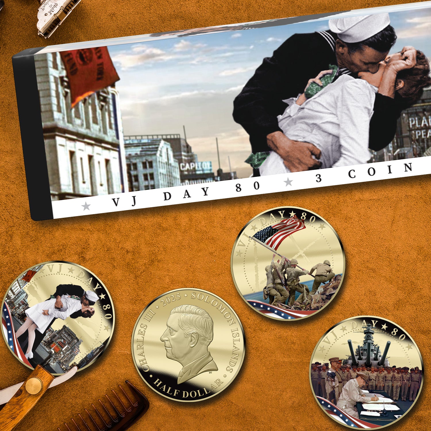 2025 VJ Day 80th Anniversary Coin Set | Limited Edition Gold