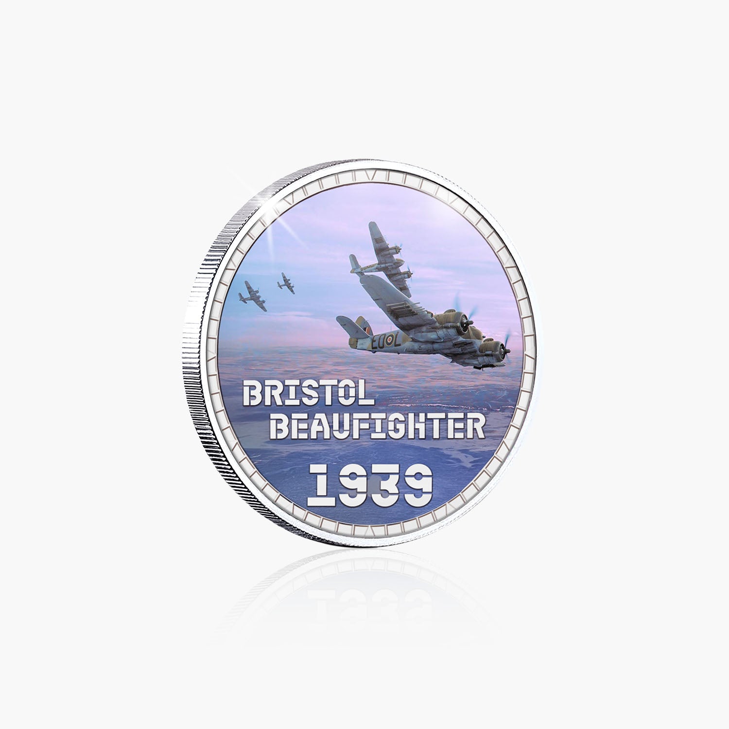 Wings of Britain Bristol Beaufighter Silver Plated BU Commemorative