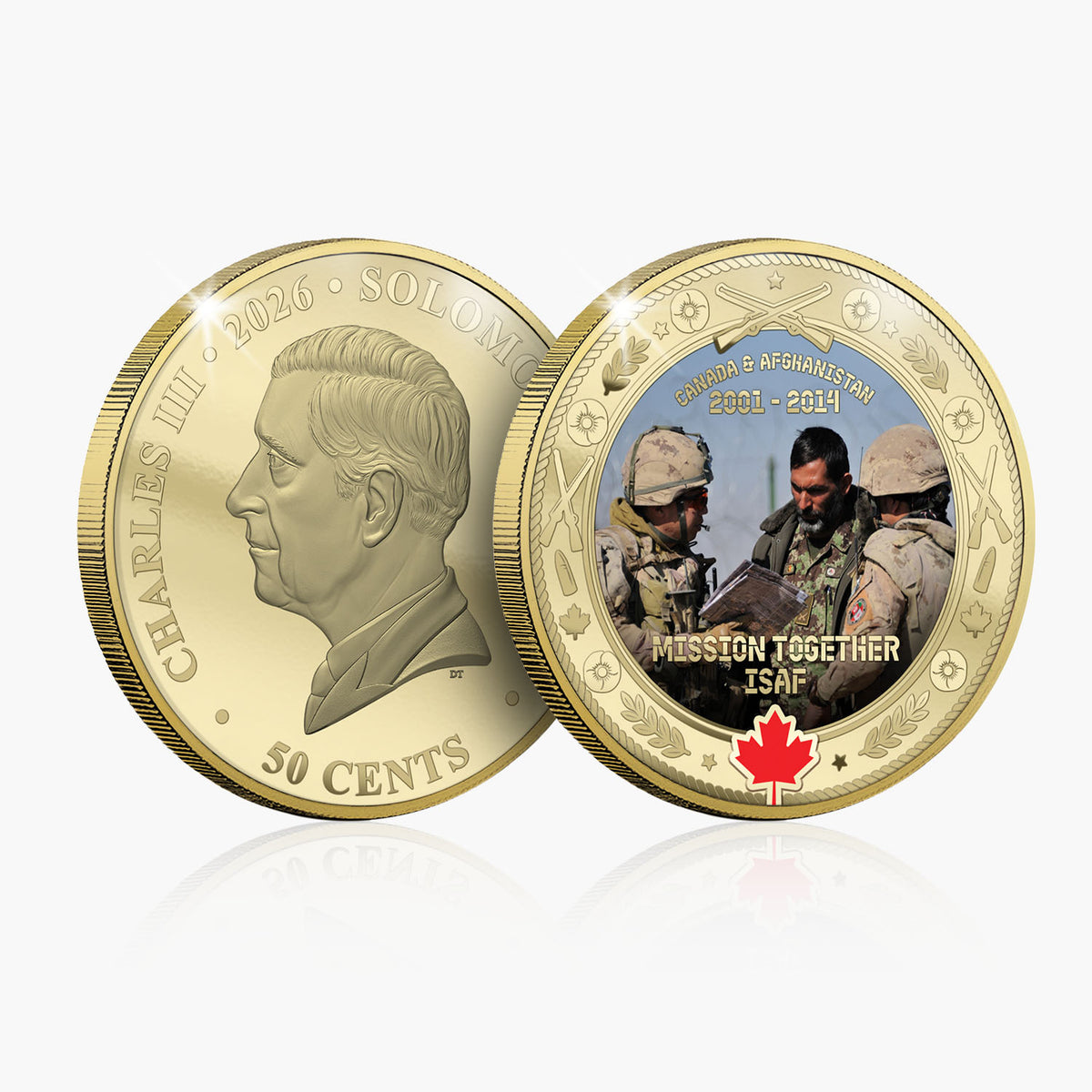 Canadian Allies in Arms - Mission Together ISAF Coin