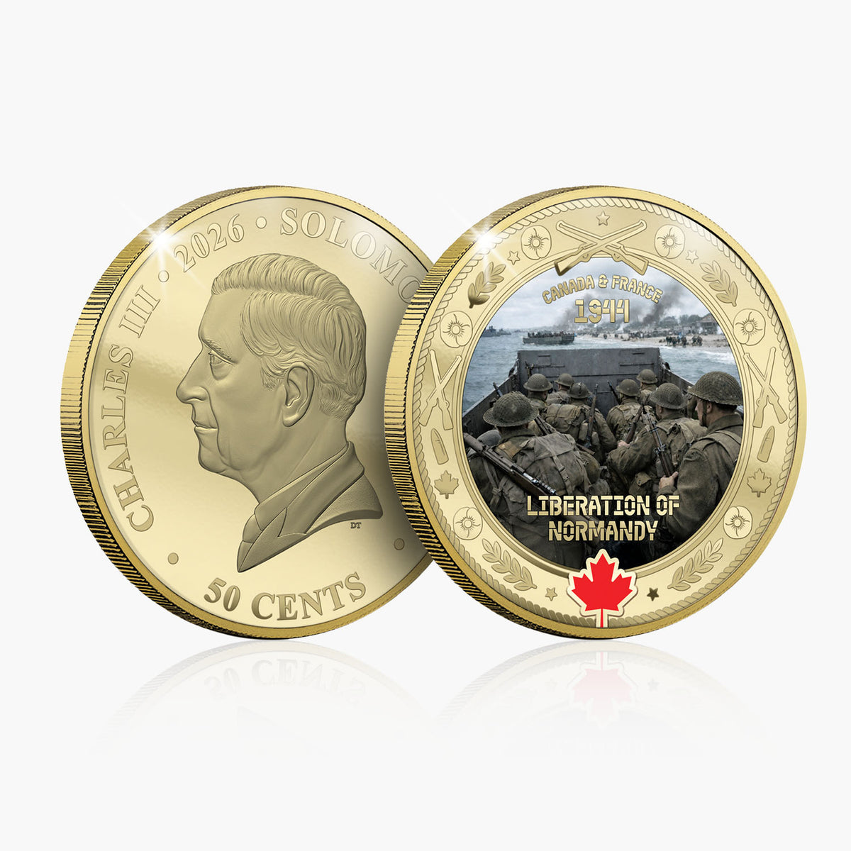 Canadian Allies in Arms - Liberation of Normandy Coin