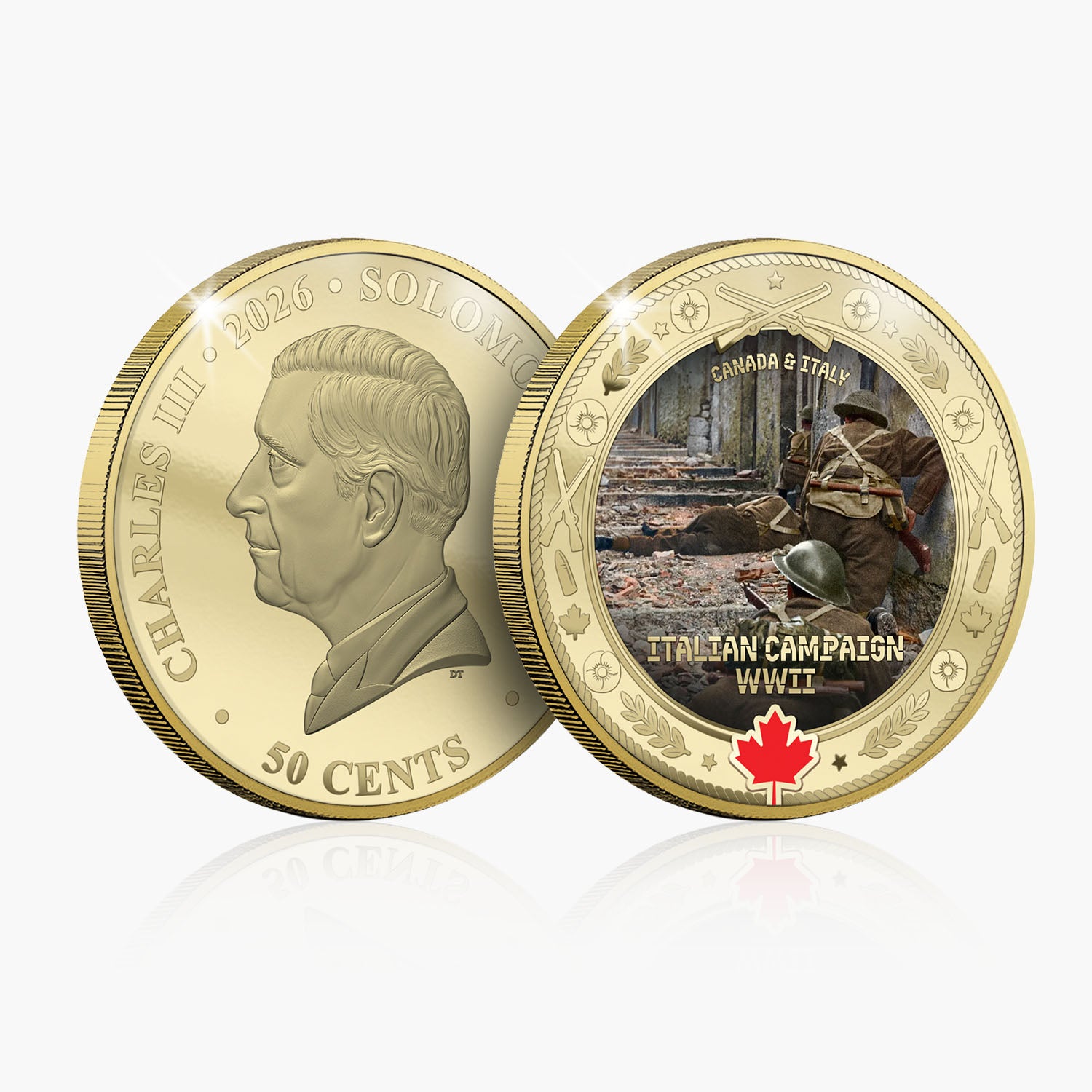 Canadian Allies in Arms - Italian Campaign Coin