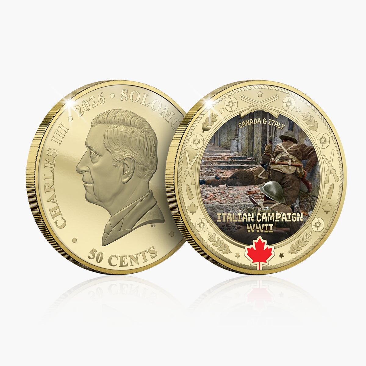 Canadian Allies in Arms - Italian Campaign Coin