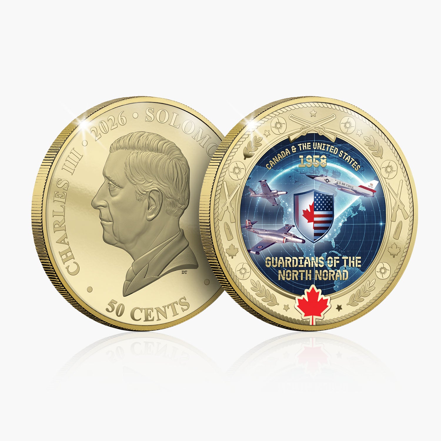 Canadian Allies in Arms - Guardians of the North Norad Coin