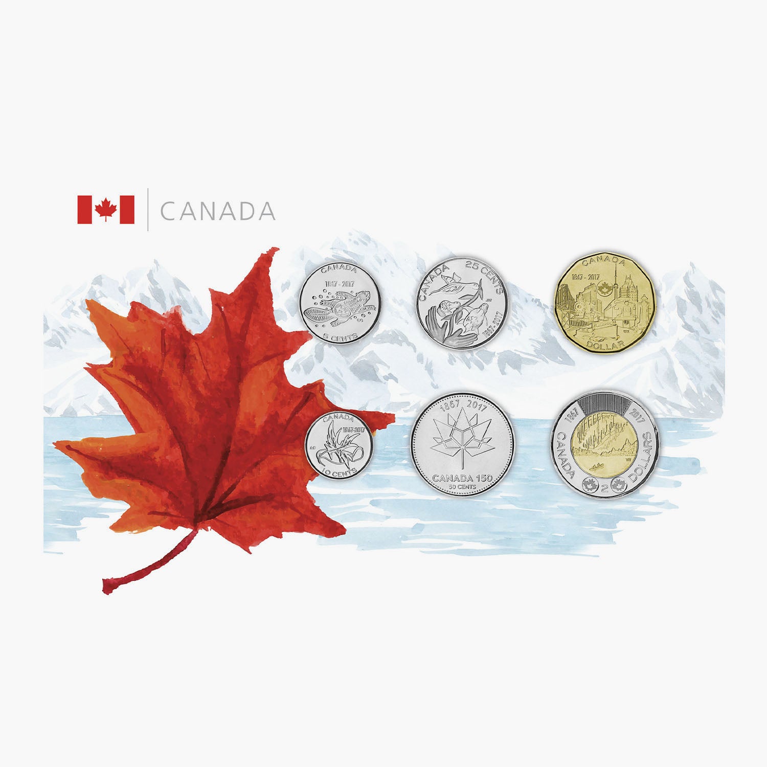 カナダ建国150周年記念コンプリートコインコレクション2017