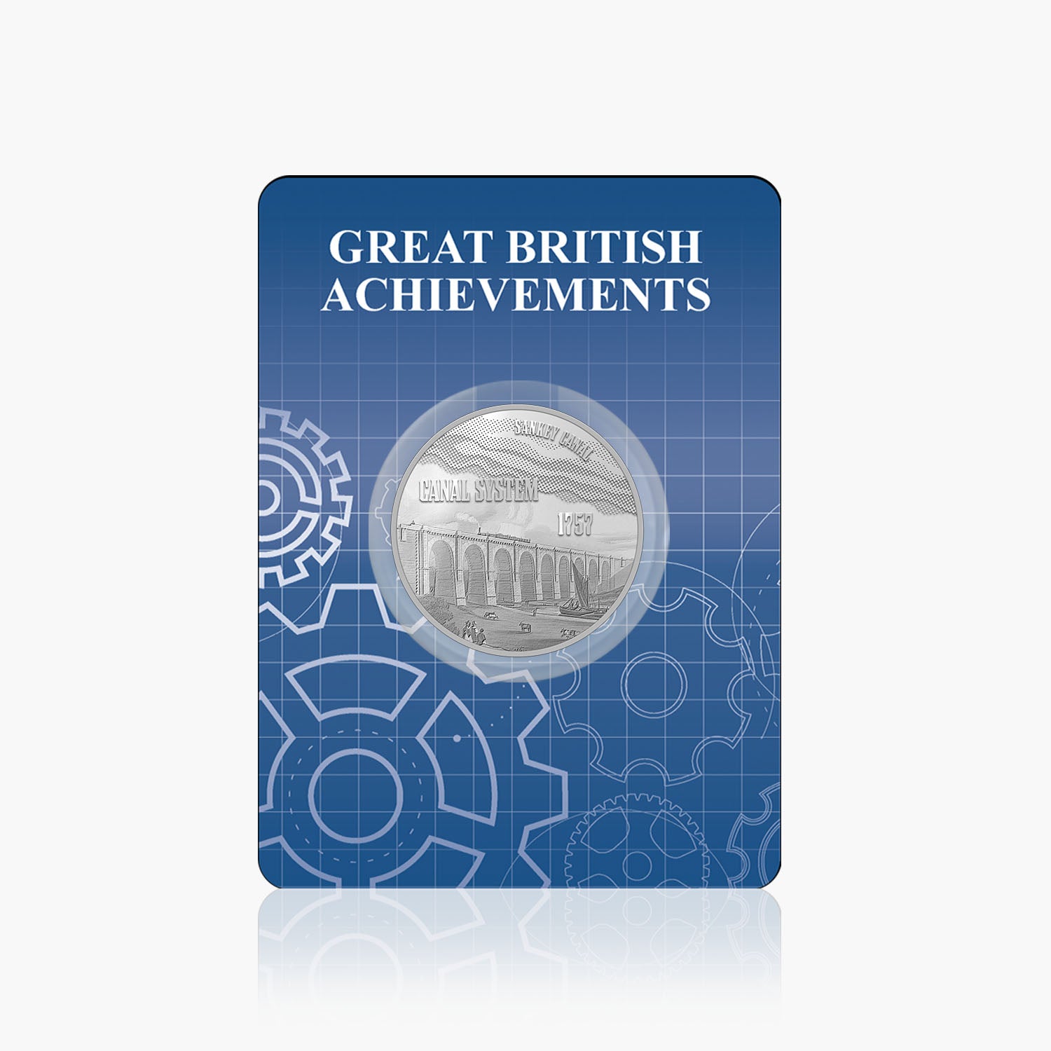Great British Achievements Canal System Silver Plated BU Commemorative