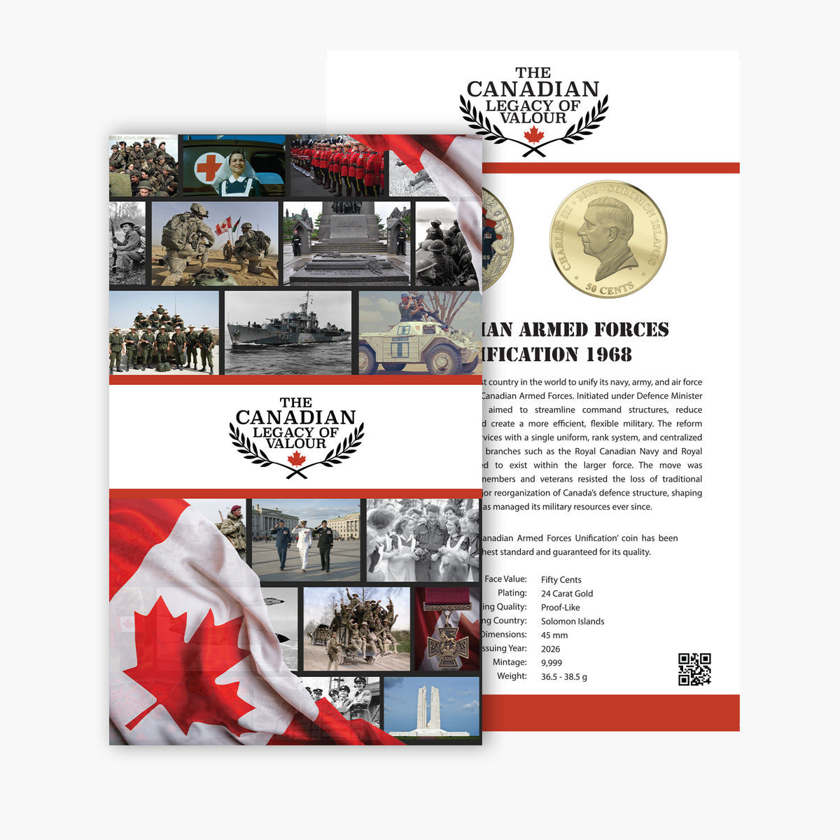 Canadian Legacy of Valour - Canadian Armed Forces Unification Certificate