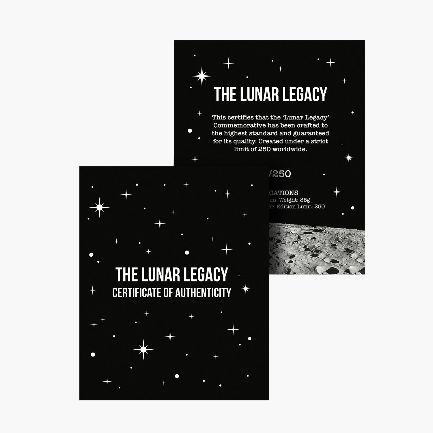 One Giant Leap â€“ The Lunar Legacy Supersize 75mm Antique Finish Medal