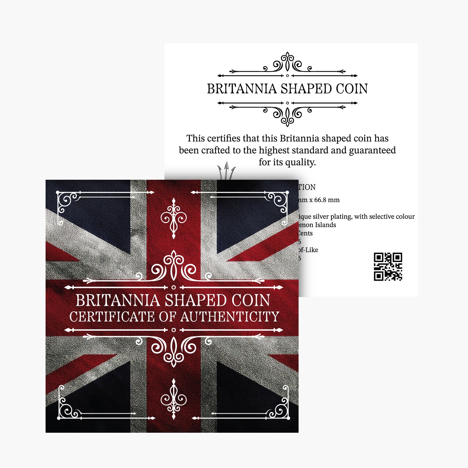 2026 Featuring Britannia 3D Shaped Silver-Plated Coin